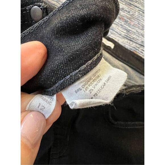 Eileen Fisher black Stretch Jeans Denim Womens size 12 - Picture 4 of 8